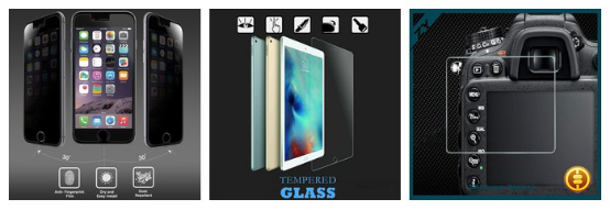 Tempered glass screen protector inspection