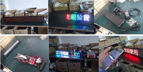 led signs, advertising posters inspection:led display sign quality control