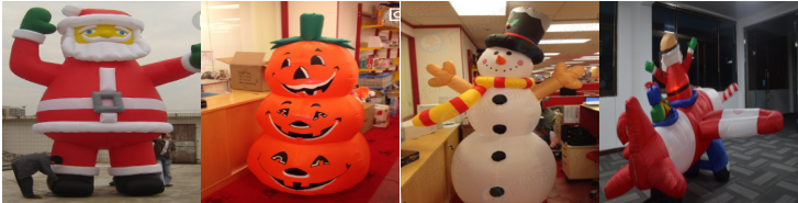 Christmas Inflatable items inspection:Santa Claus quality control,xmas pumpkins, Snowman,deer qc