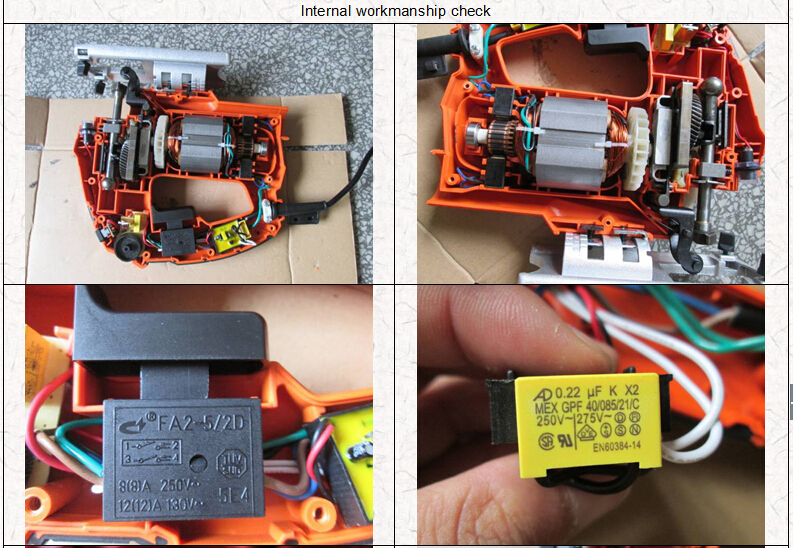 Power tools quality control