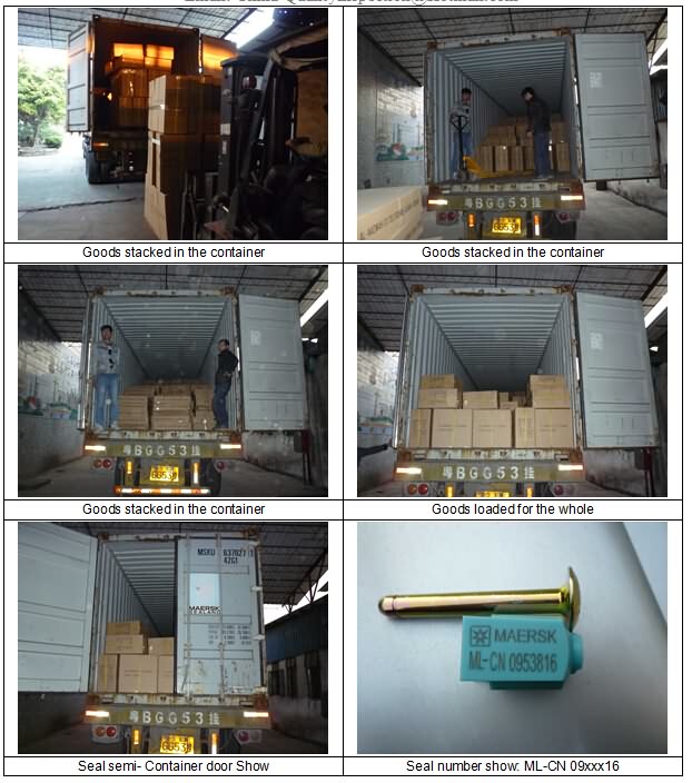 Container Loading Supervision/Loading Survey Report