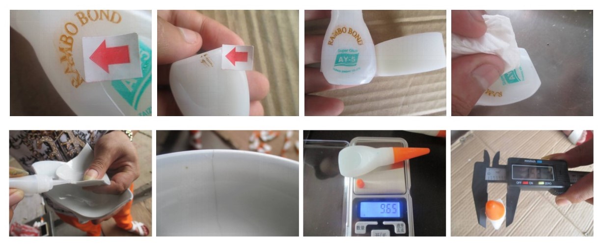 Glue inspection:glue water-gum water-mucilage-rubber glue-resin glue-oil