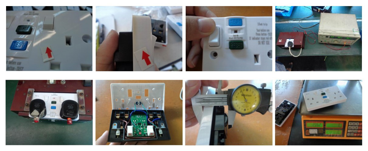 Socket inspection:receptacle- plug base-connector jack