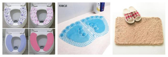 Toilet mat inspection:bath mats-toilet seat cover qc-flooor 