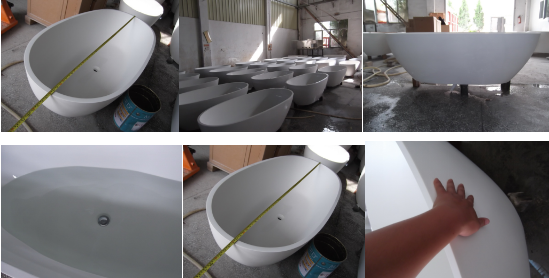 Bathtub inspection-bathtub quality control:Resin-ceramic qc