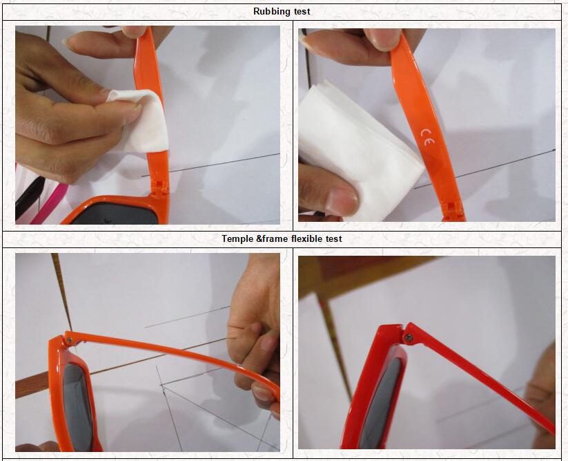 eyeglasses quality control -Temple &frame flexible test