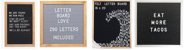 Letter board inspection: