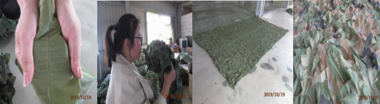 camouflage net quality control
